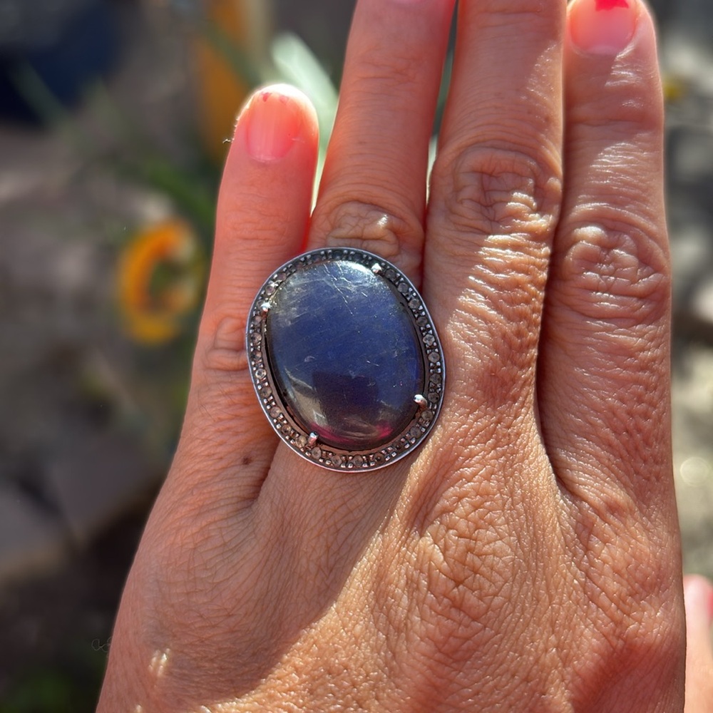Labradorite & Silver Ring ๐ - Picture 3 of 3